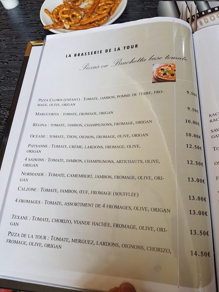Bar brasserie de la tour - Menu Image 1